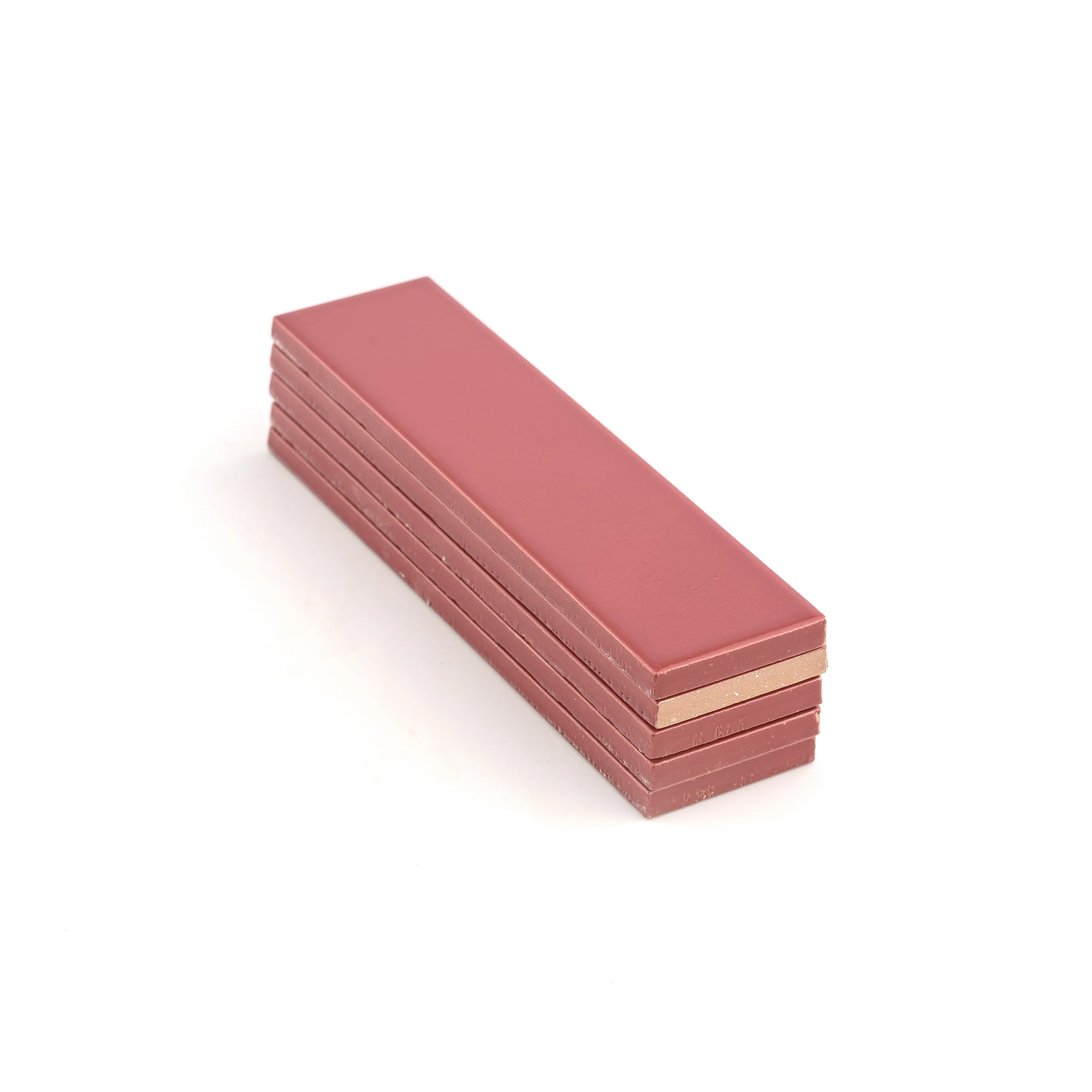 Raspberry Beret 2x8 Ceramic Tile | Glossy - Image 4
