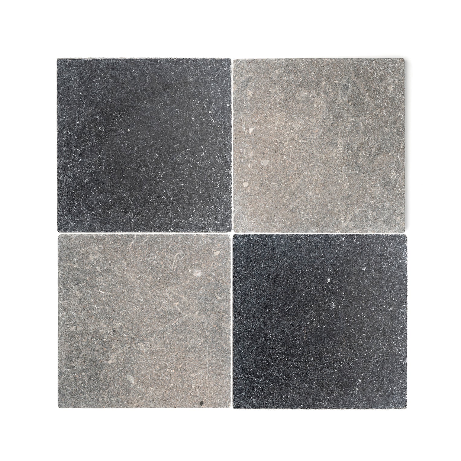Sample: Bundle - Akal & Cinder Moroccan Limestone & Marble | Tumbled & Honed