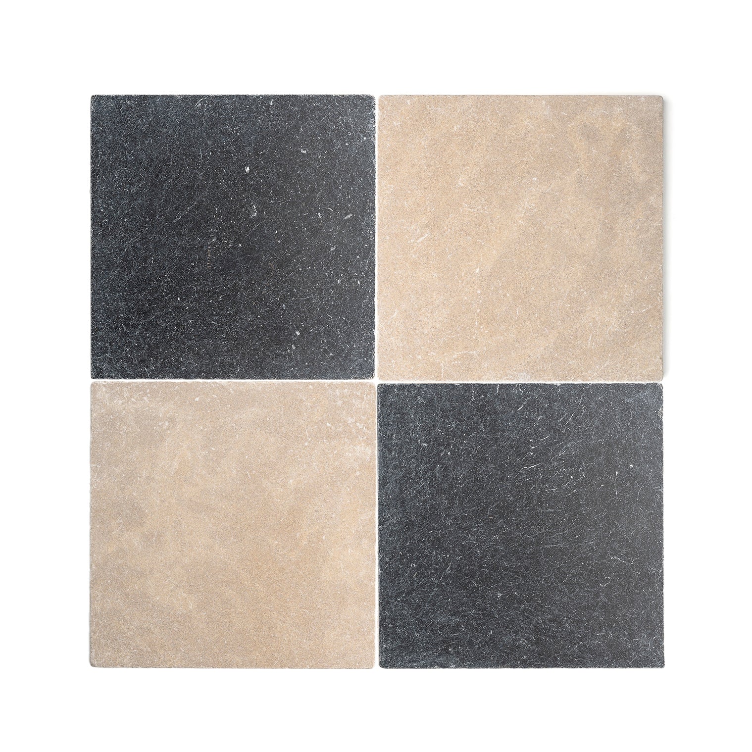 Sample: Bundle - Azru Sand & Cinder Moroccan Limestone & Marble | Tumbled & Honed