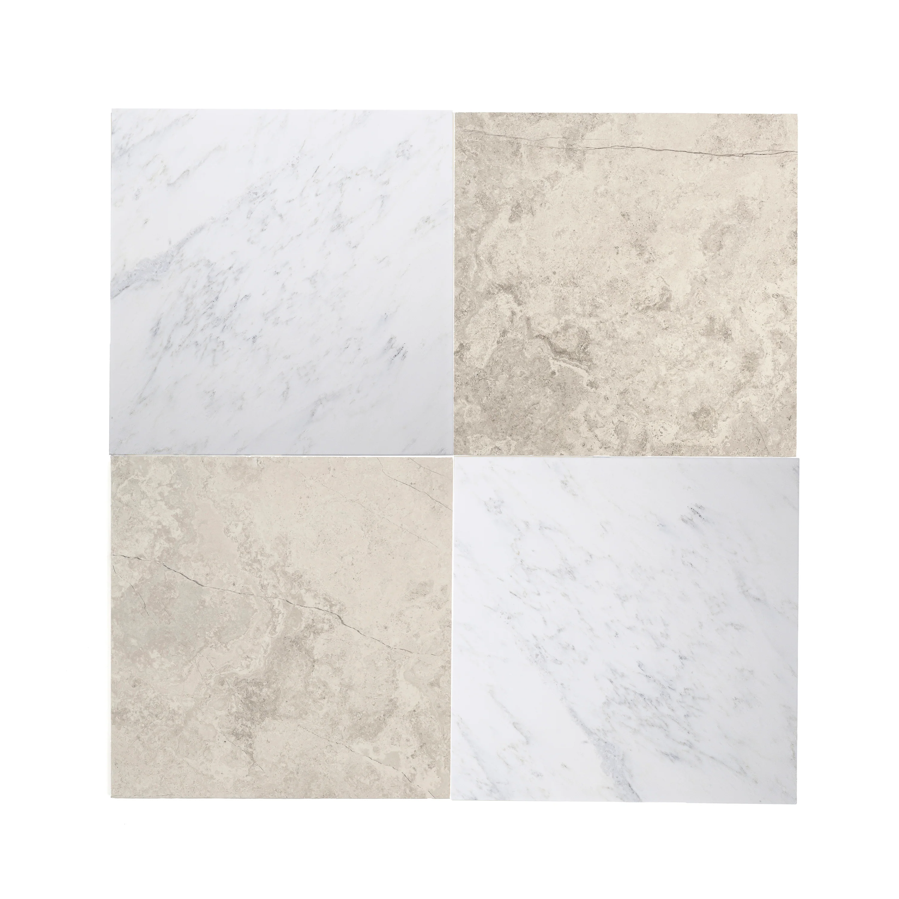 Sample: Bundle - Beige Wave Cross Cut & Casablanca Carrara Marble | Honed