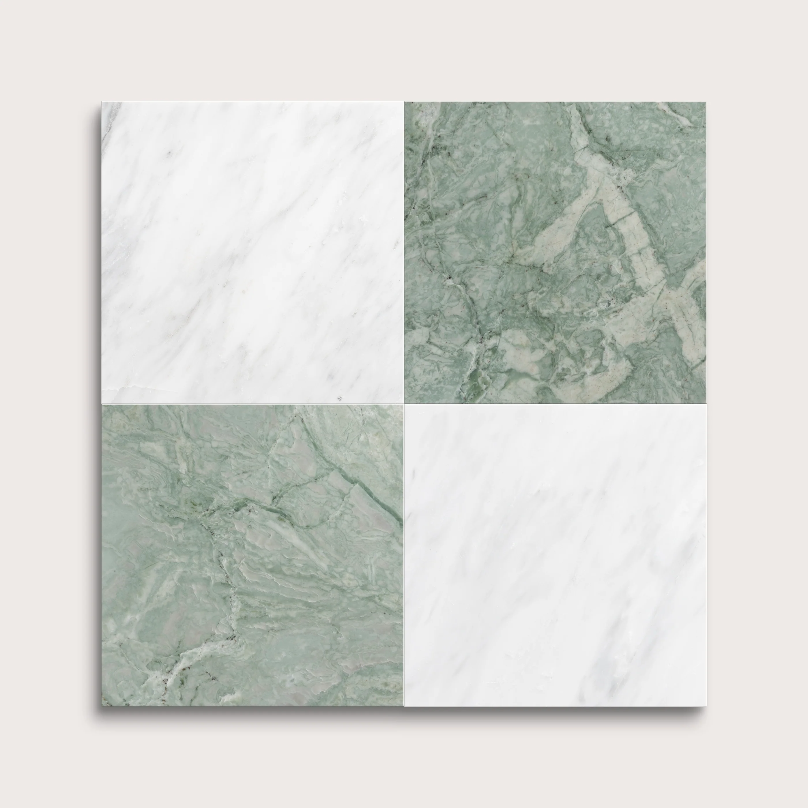 Sample: Bundle - Casablanca Carrara & Mint Green Marble | Honed