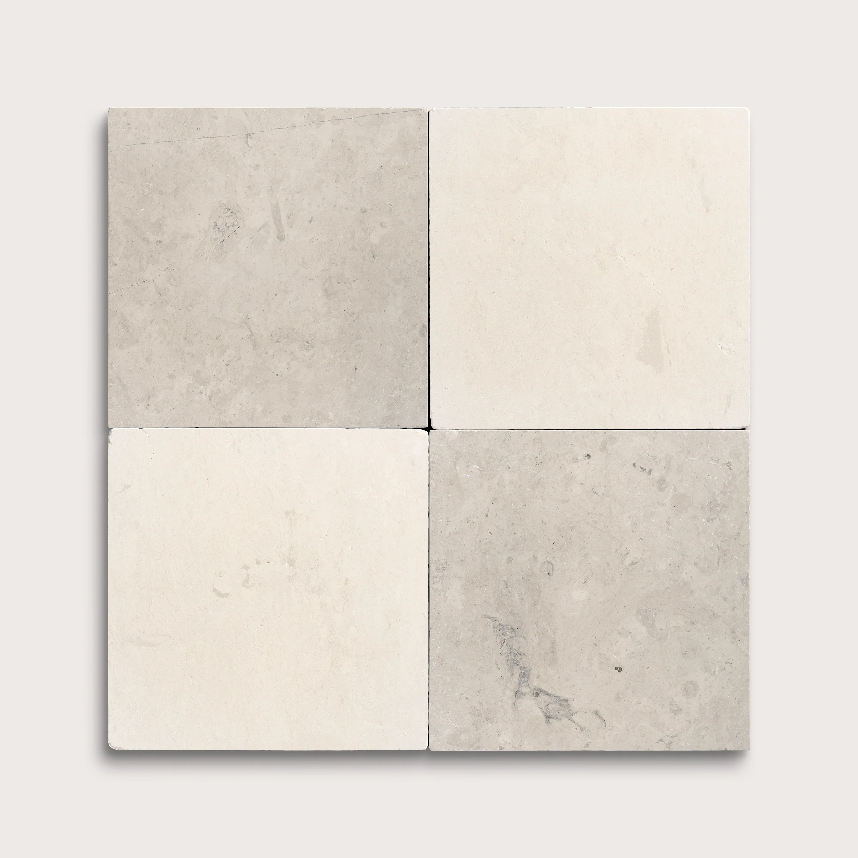 Sample: Bundle - Chateau Grey & Saharan Sand Limestone | Tumbled