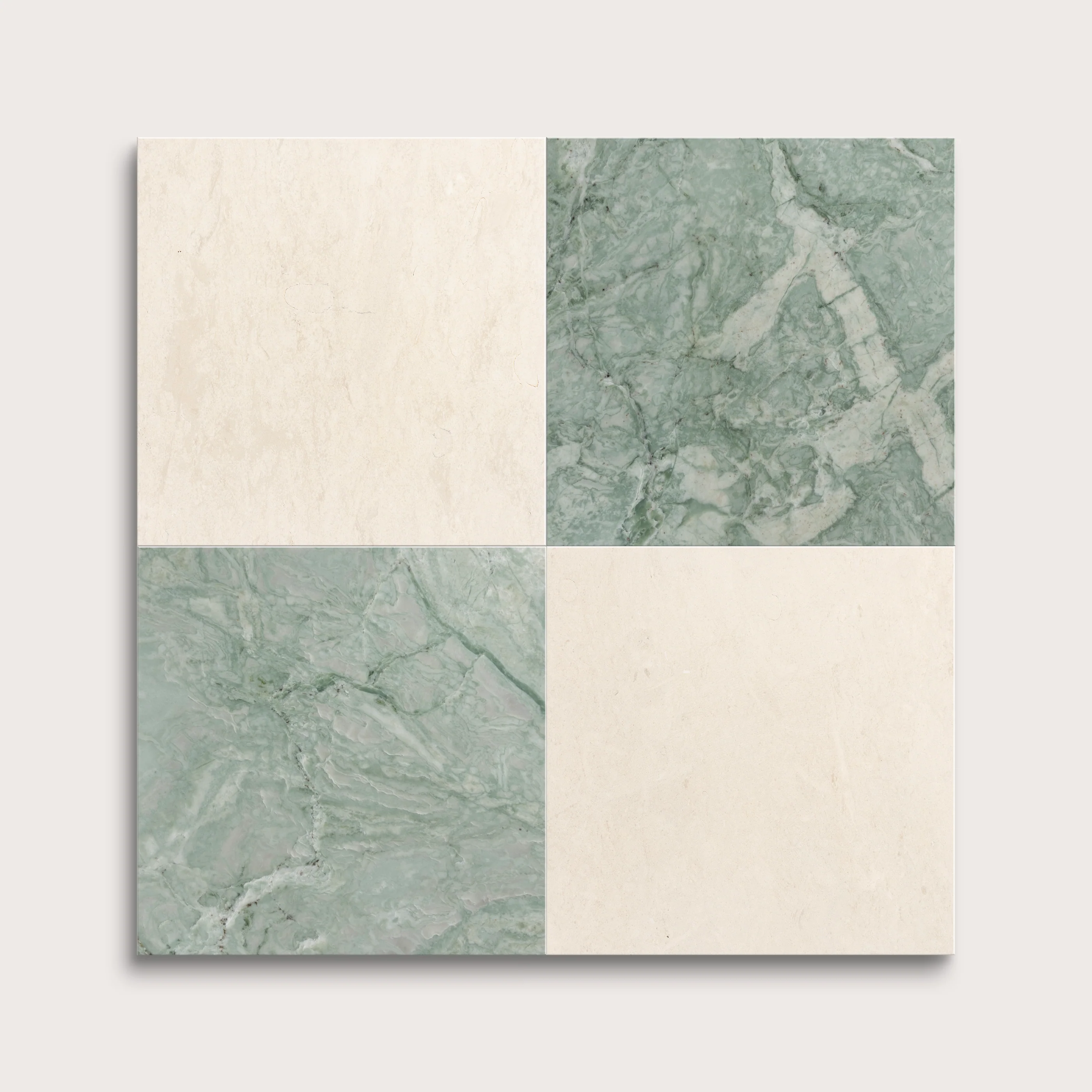 Sample: Bundle - Saharan Sand & Mint Green Limestone & Marble | Honed