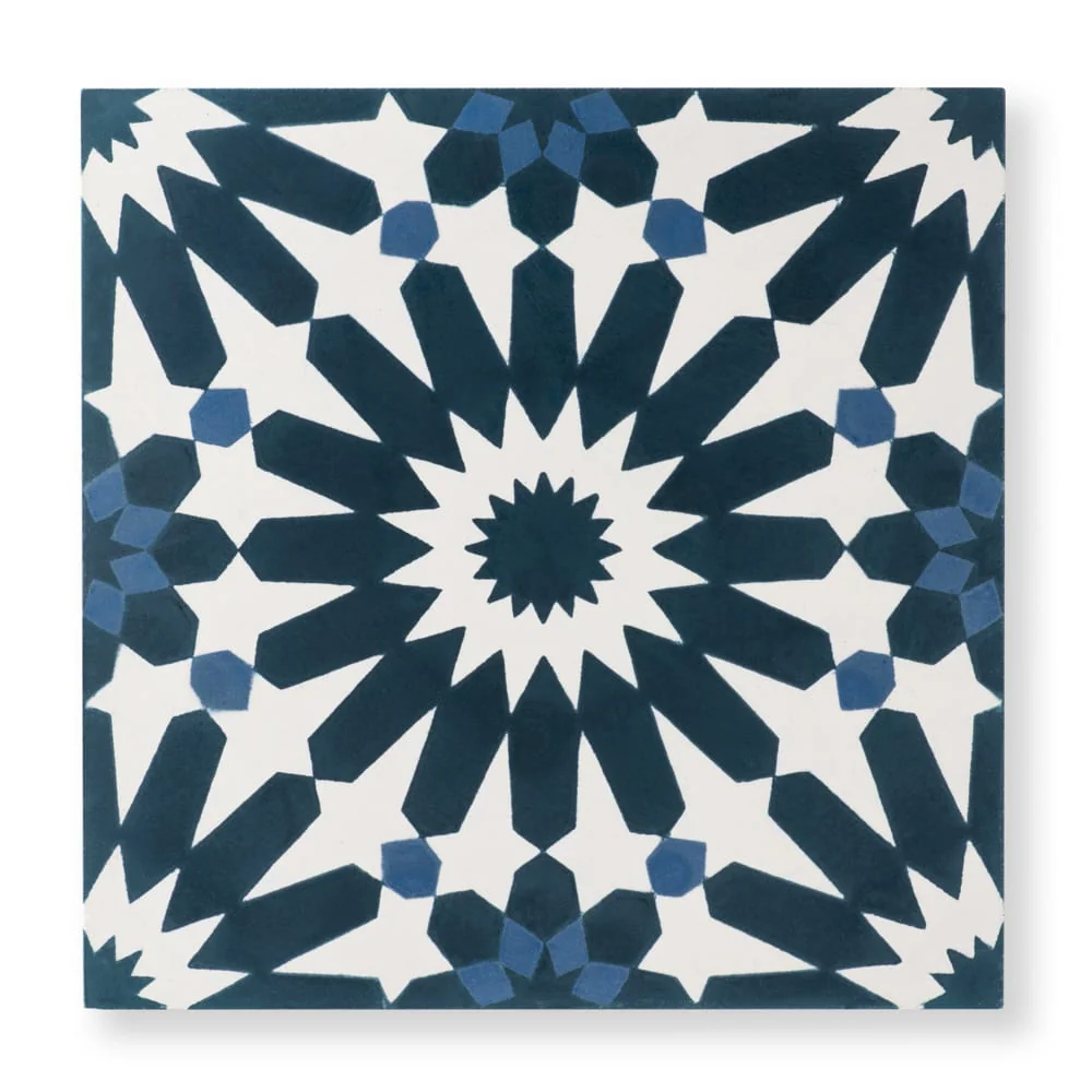 Sample: Erizo Blue Cement Tile