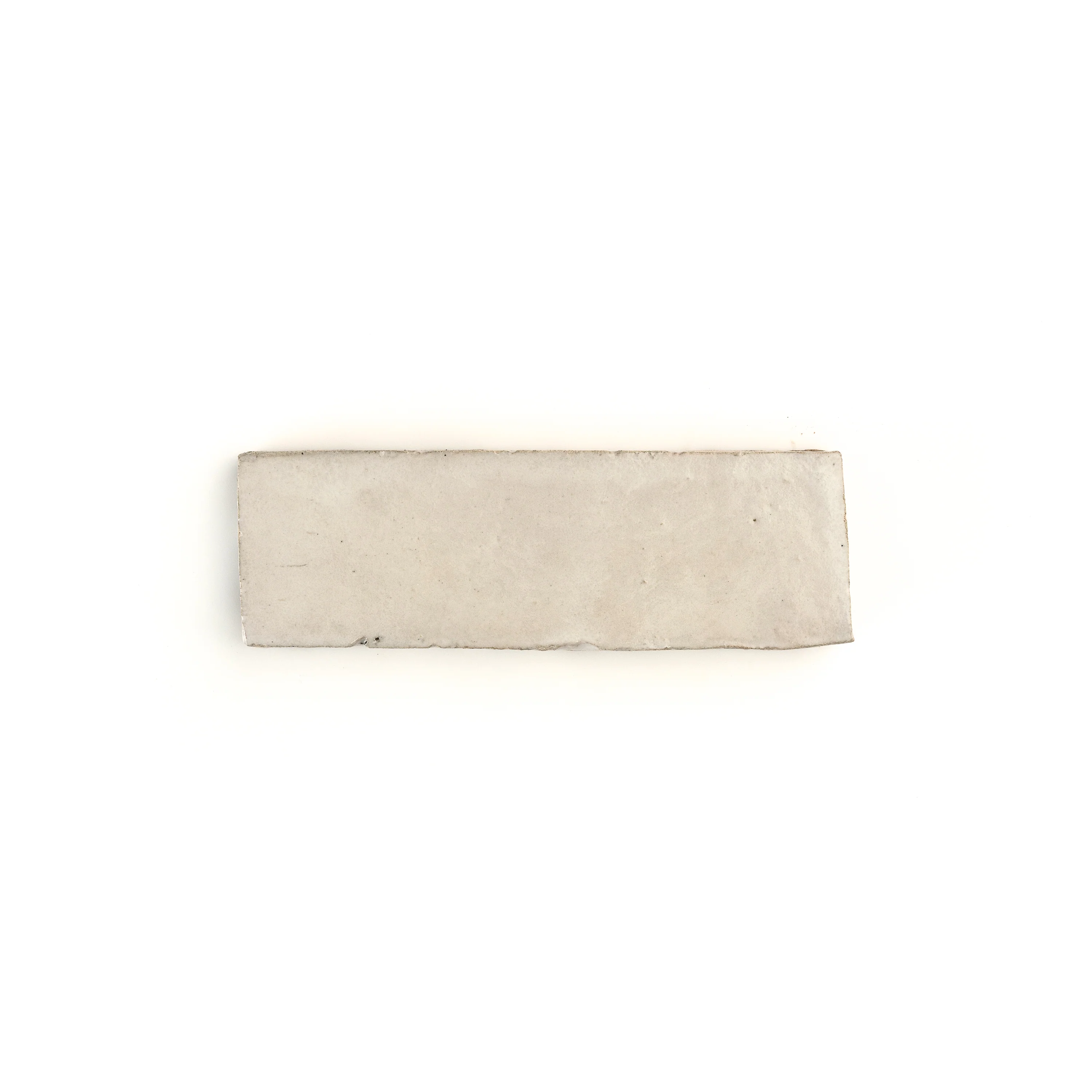 Sample: Snow White 2x6 Thin Bejmat Zellige Tile