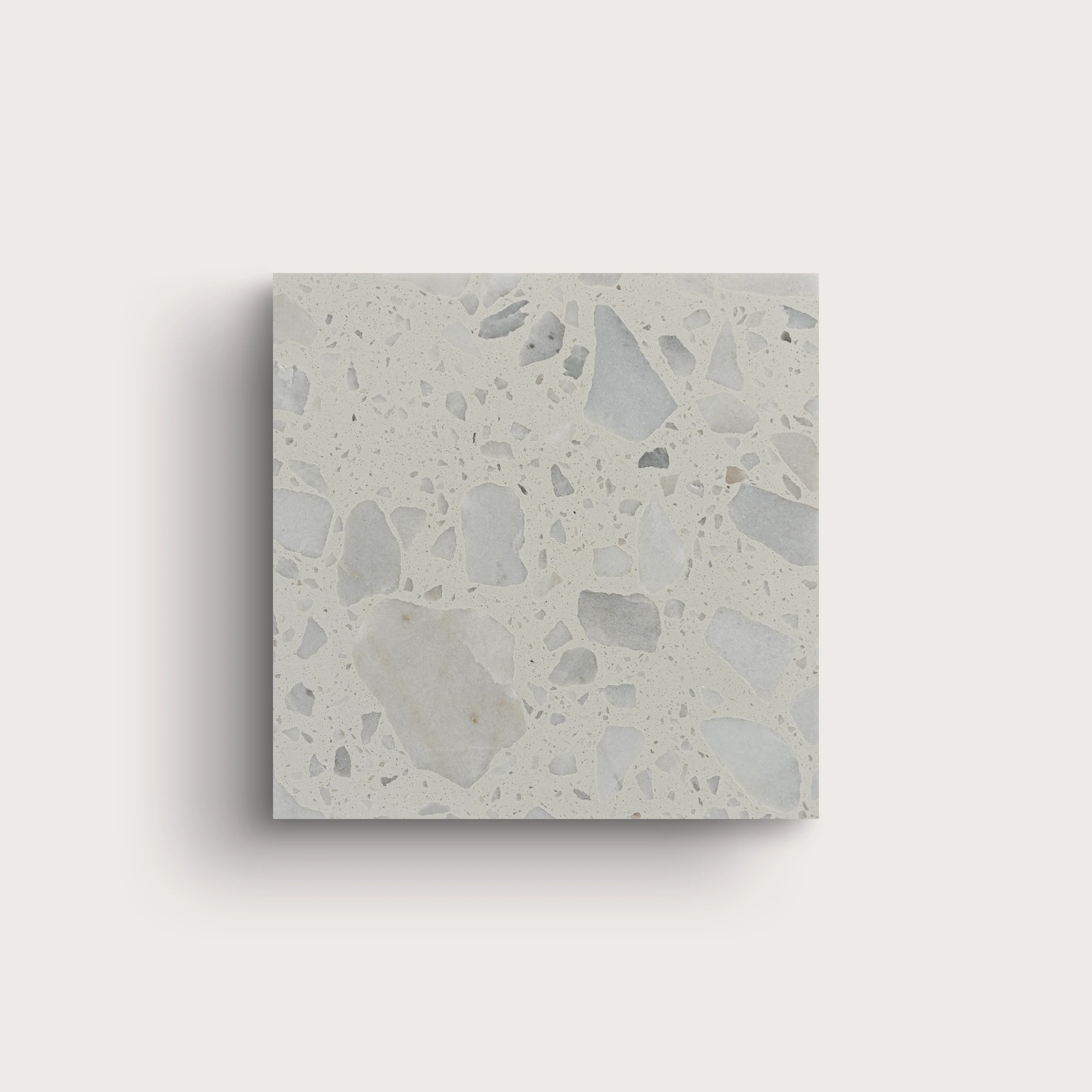 Sample: Vanilla Ice Terrazzo Tile 6x6