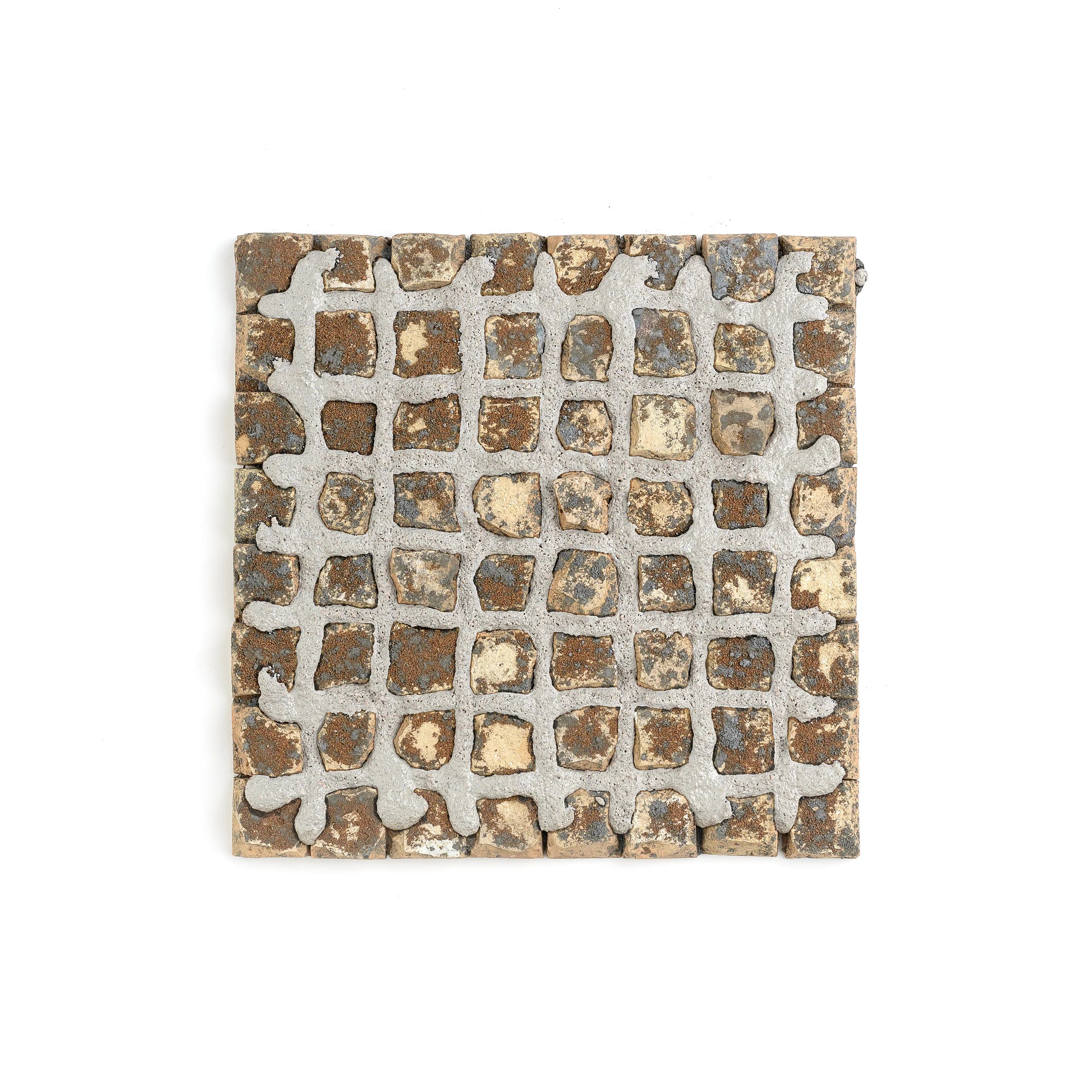 Snow & Steel Grey - 1" Checkerboard Mosaic - Image 4