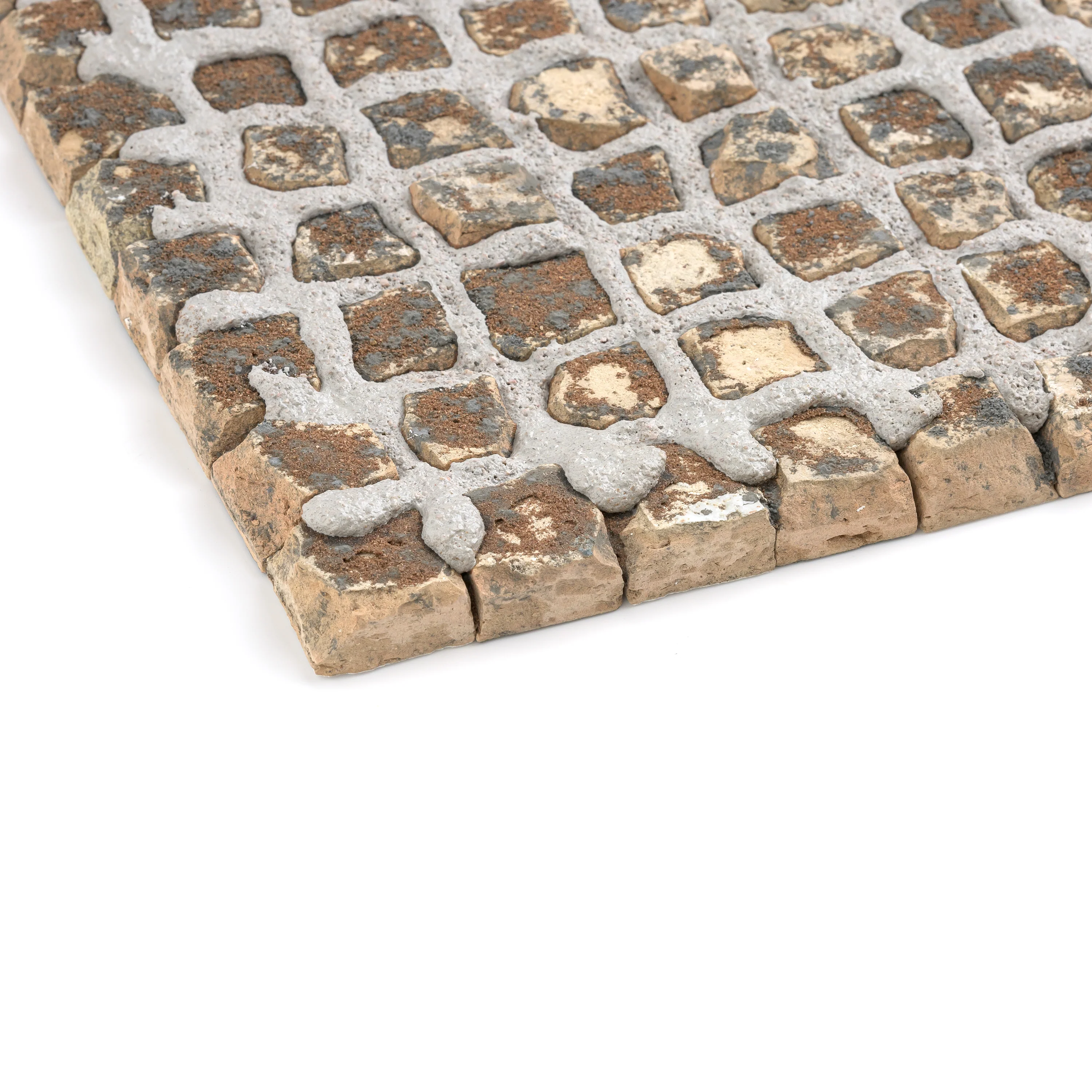 Snow & Steel Grey - 1" Checkerboard Mosaic - Image 5