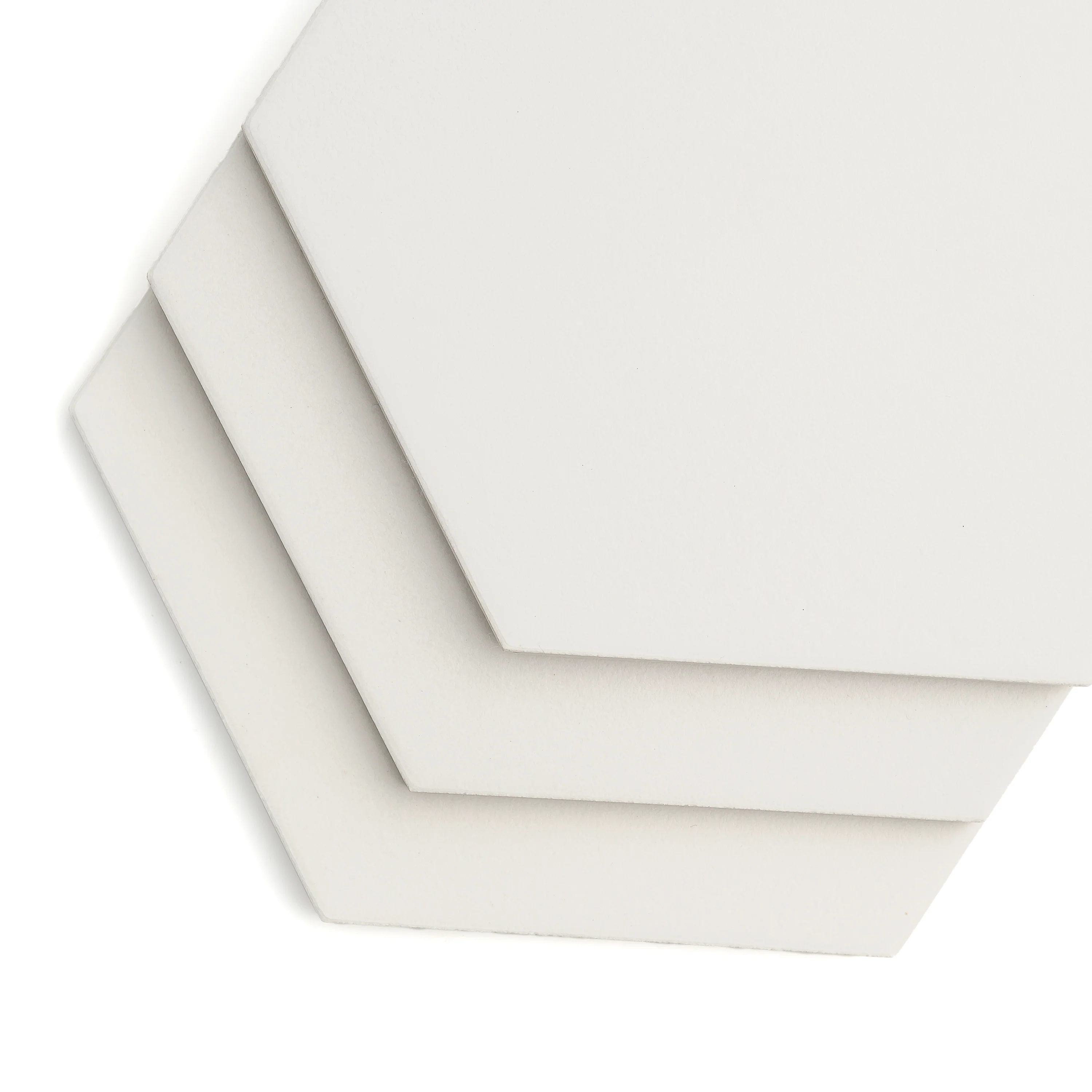 Solid White Hexagon Ceramic Tile - Image 3