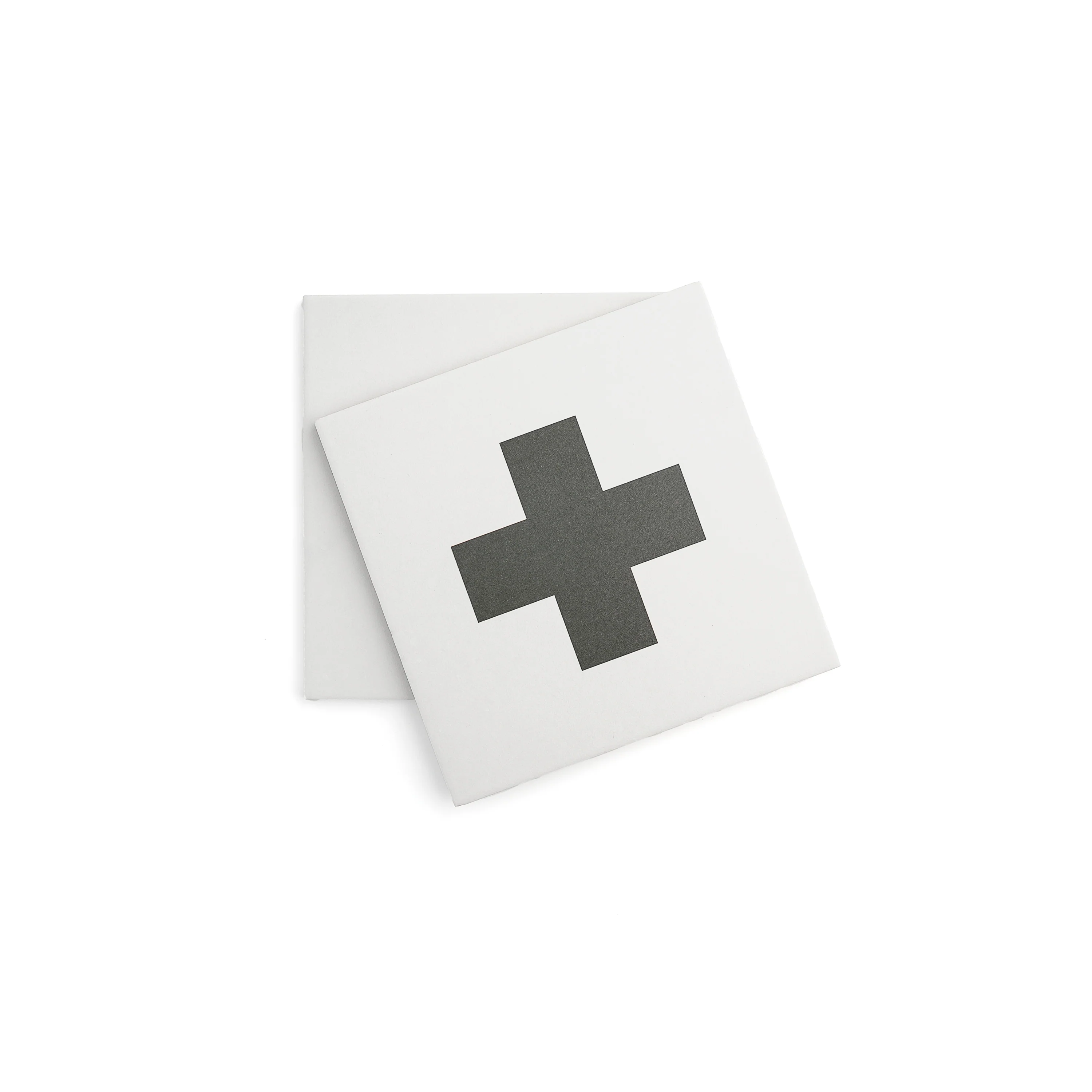 Swiss Cross Black & White Ceramic Tile - Image 3