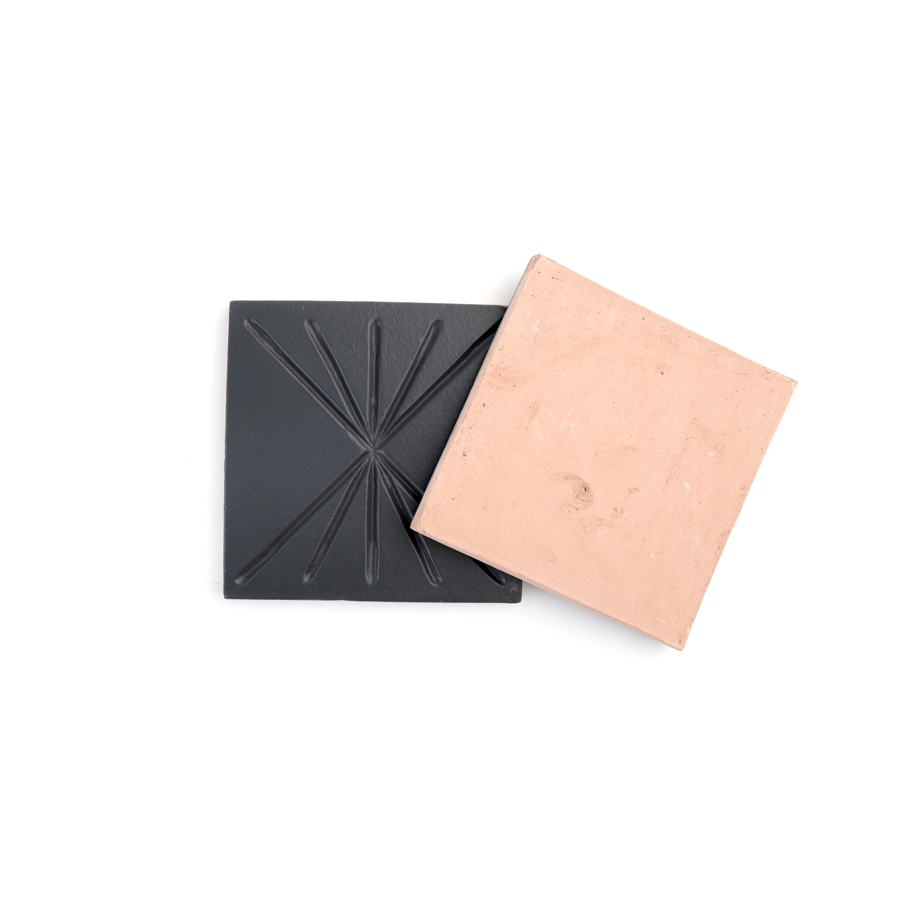 Tepoz Black 6x6 Dimensional Relief Artisan Ceramic Tile - Image 3