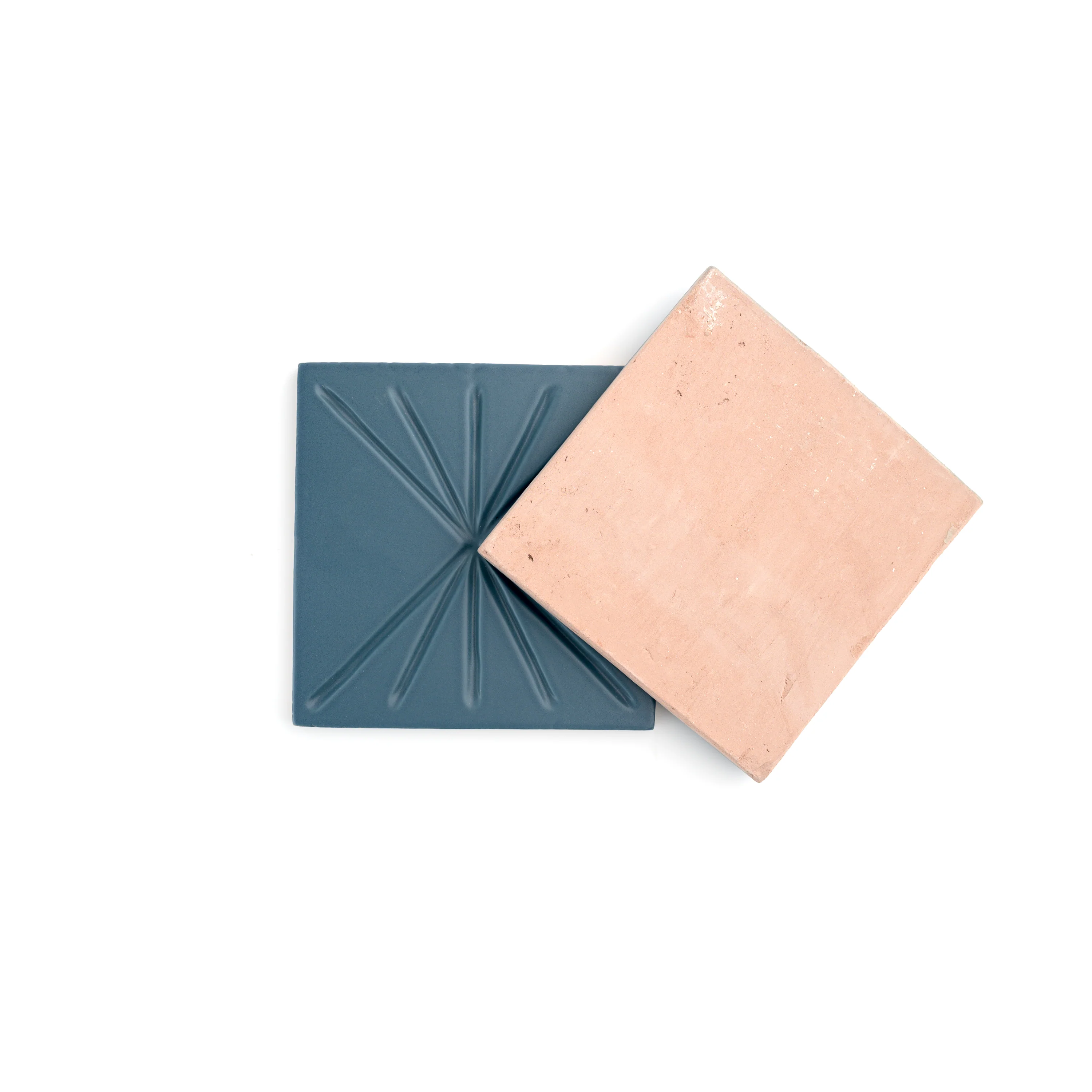 Tepoz Blue 6x6 Dimensional Relief Artisan Ceramic Tile - Image 3