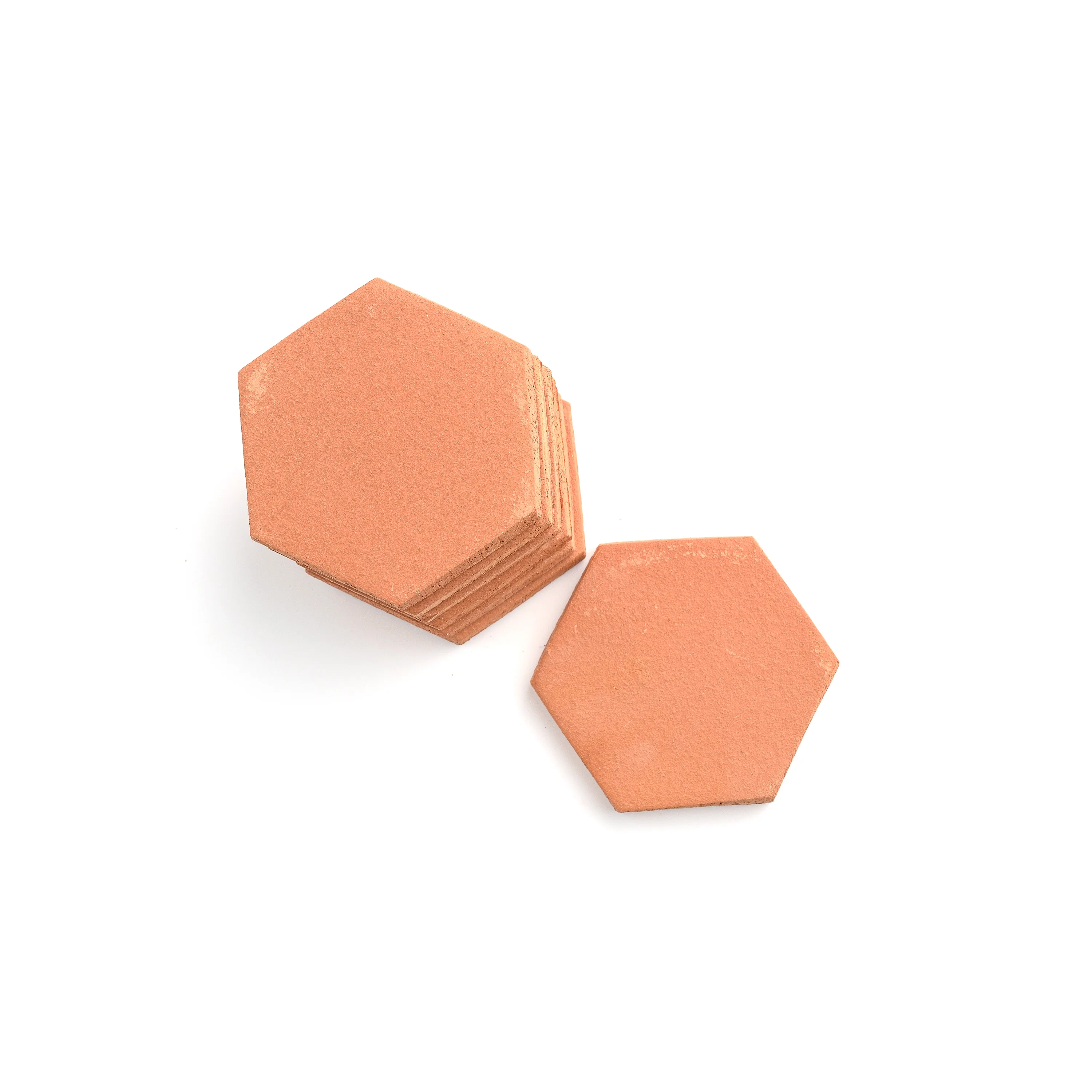 Hexagon 4 Inch Terracotta Tile - Image 3