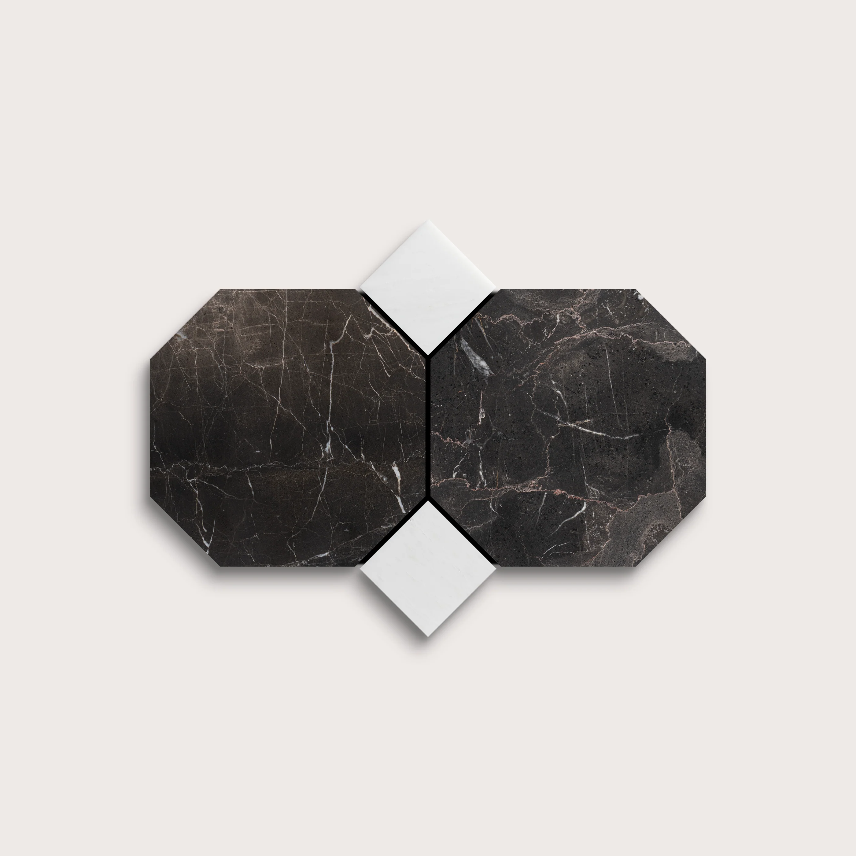 Truffle Octagon & Casablanca Carrara Dot Marble | Honed - Image 4