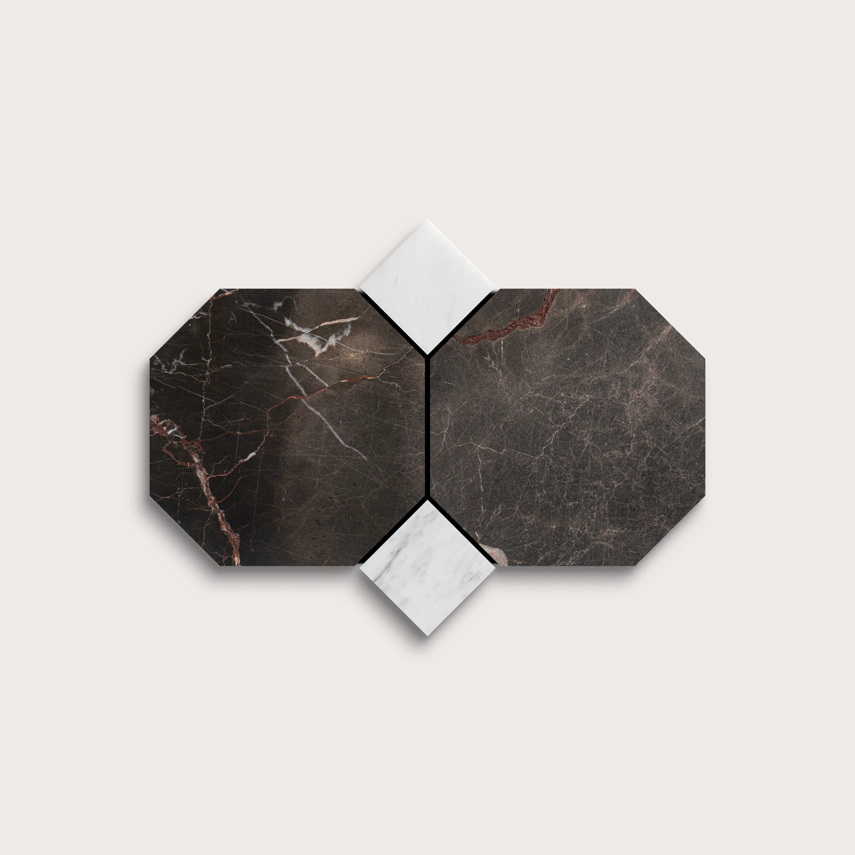 Truffle Octagon & Casablanca Carrara Dot Marble | Honed - Image 5