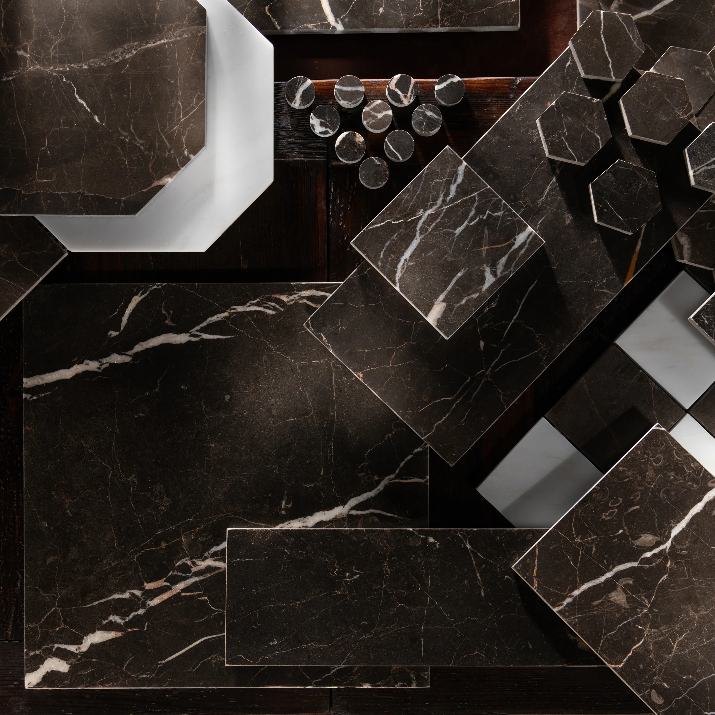 Truffle 2 Inch Hex Marble | Honed - Image 6