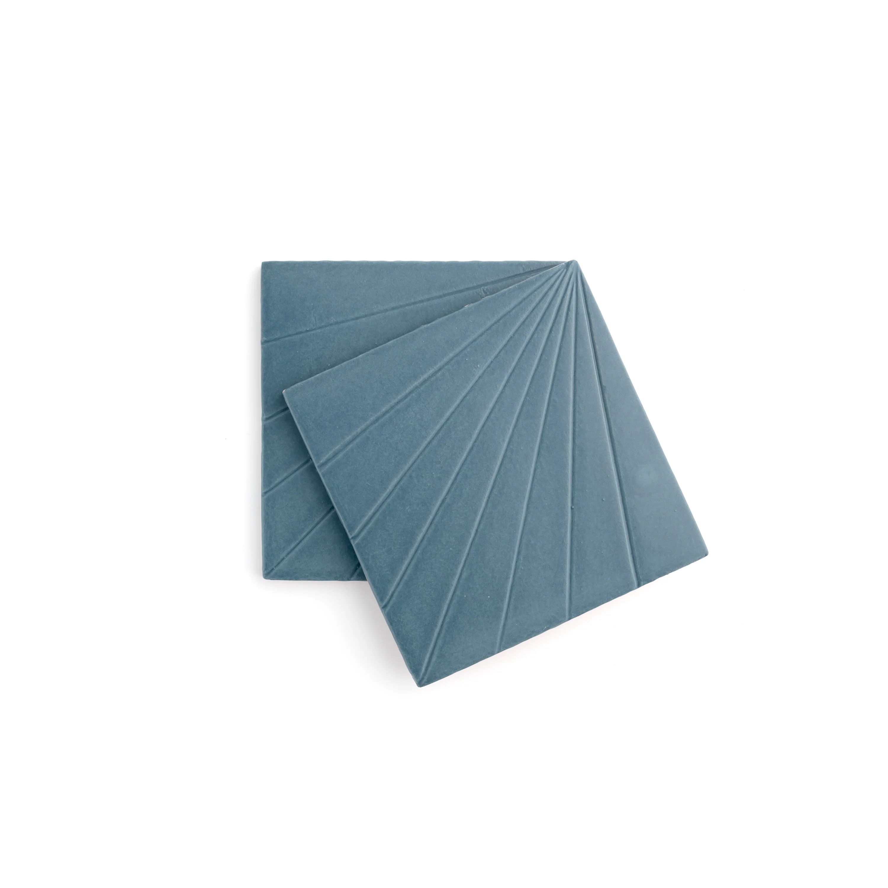 Tulum Blue 6x6 Dimensional Relief Artisan Ceramic Tile - Image 2